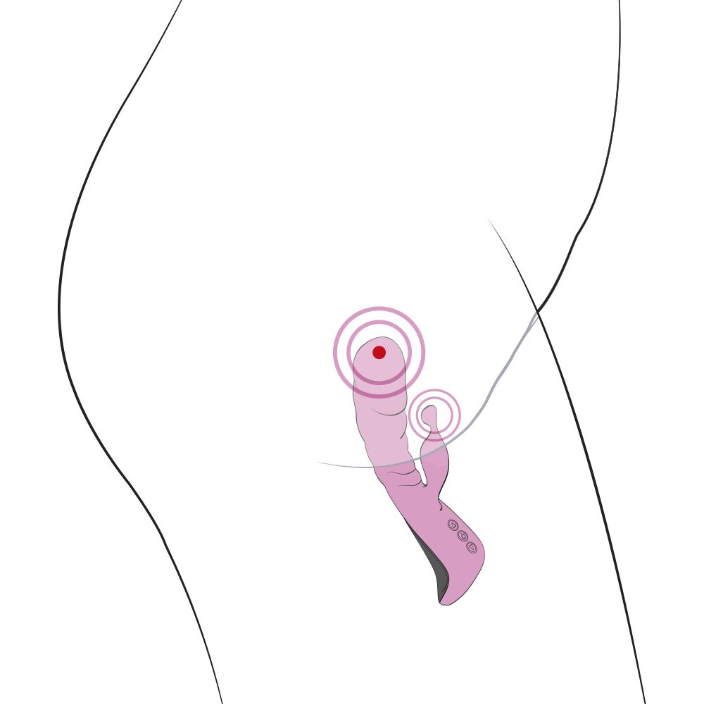 Вібратор adrien lastic mini trigger з масажними рухами стовбура Вібратор adrien lastic mini trigger з масажними рухами стовбура
