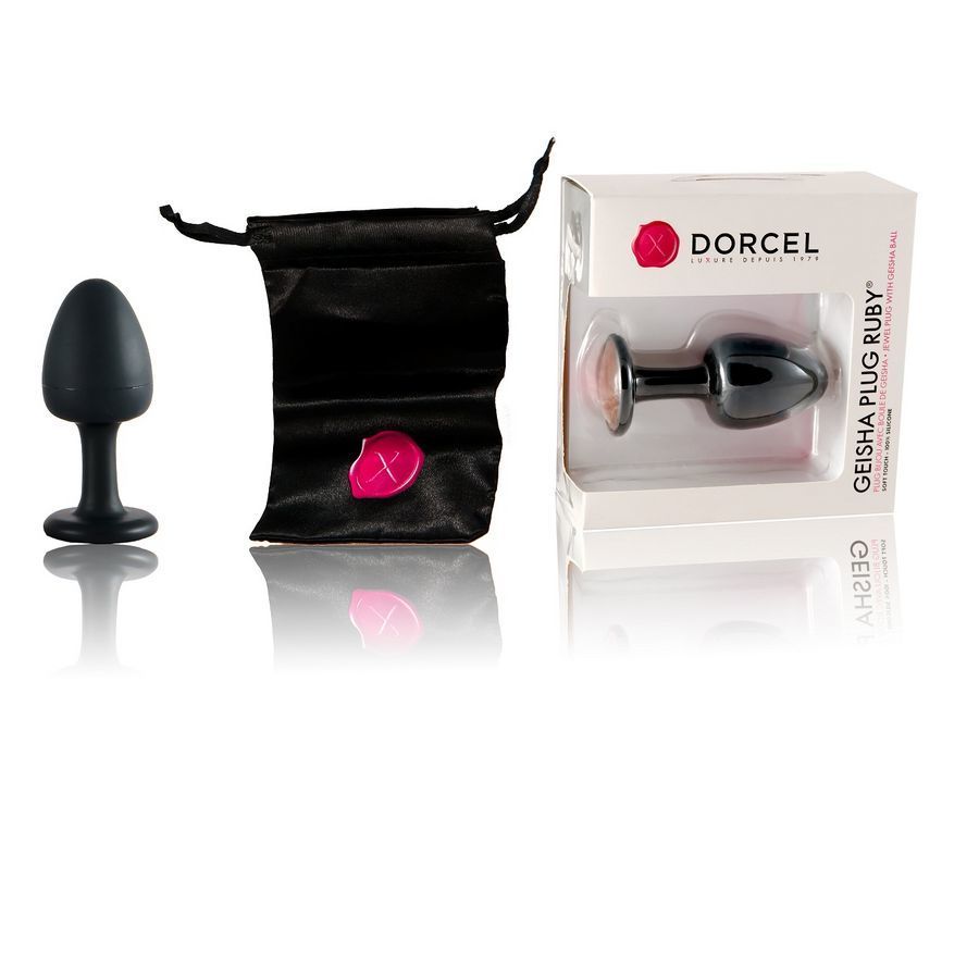 Анальна пробка dorcel geisha plug ruby m з кулькою всередині, створює вібрації, макс. діаметр 3,2см Анальна пробка dorcel geisha plug ruby m з кулькою всередині, створює вібрації, макс. діаметр 3,2см