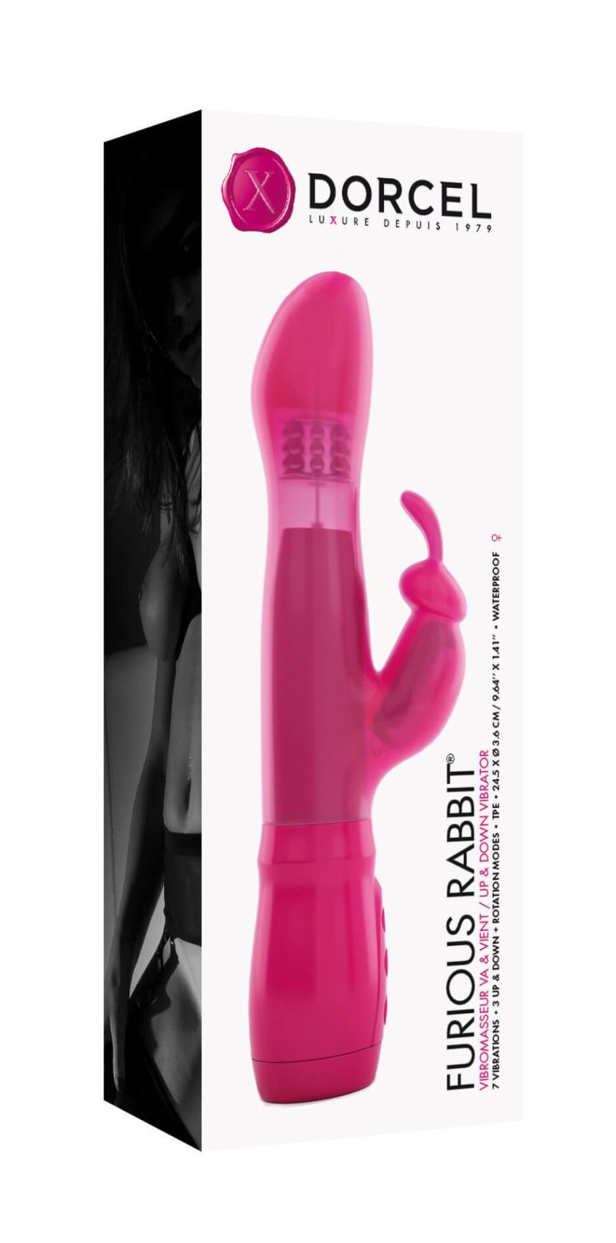 Вібратор dorcel furious rabbit зі зворотно поступальними рухами голівки Вібратор dorcel furious rabbit зі зворотно поступальними рухами голівки