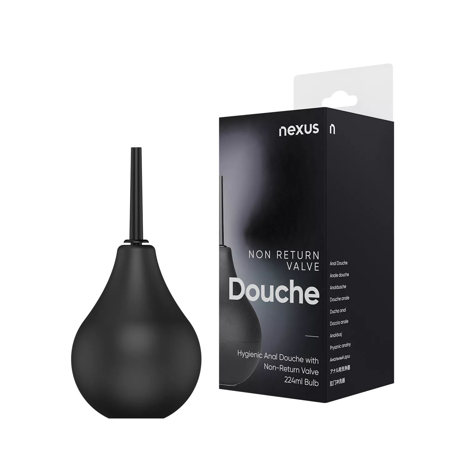 Спринцівка nexus anal douche black, об’єм 224 мл Спринцівка nexus anal douche black, об’єм 224 мл