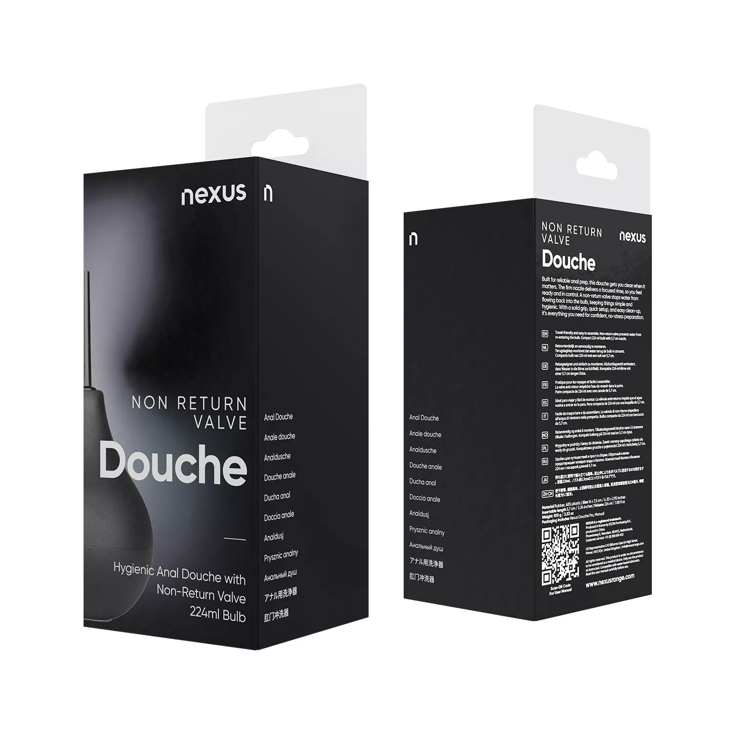 Спринцівка nexus anal douche black, об’єм 224 мл Спринцівка nexus anal douche black, об’єм 224 мл