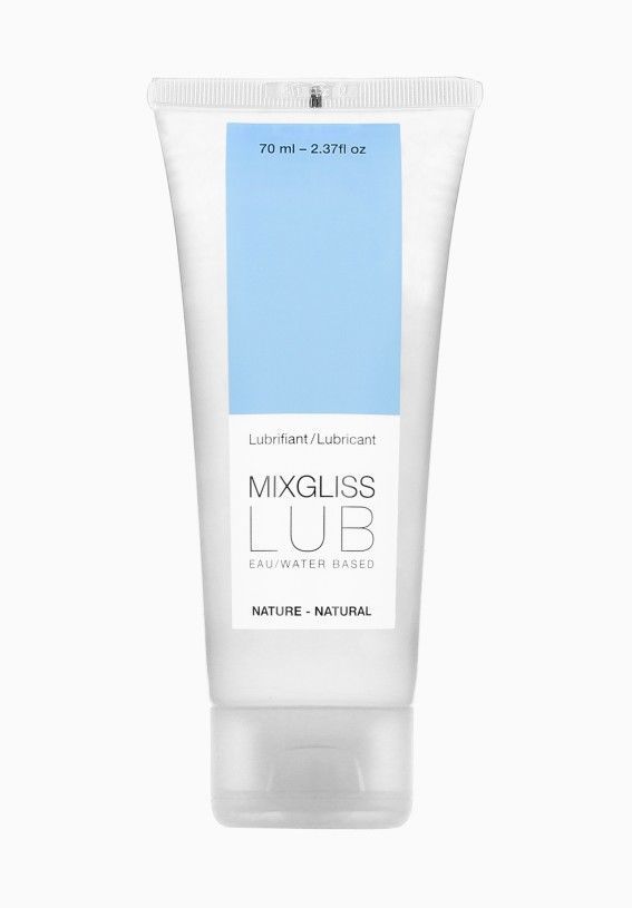 Лубрикант на водній основі mixgliss lub nature (70 мл) з алантоїном і екстрактом алое Лубрикант на водній основі mixgliss lub nature (70 мл) з алантоїном і екстрактом алое