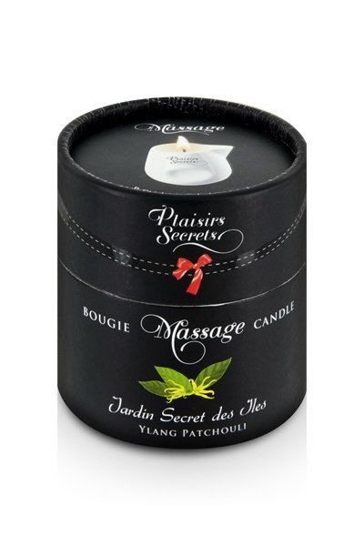 Масажна свічка plaisirs secrets ylang patchoul (80 мл) подарункова упаковка, керамічний посуд Масажна свічка plaisirs secrets ylang patchoul (80 мл) подарункова упаковка, керамічний посуд