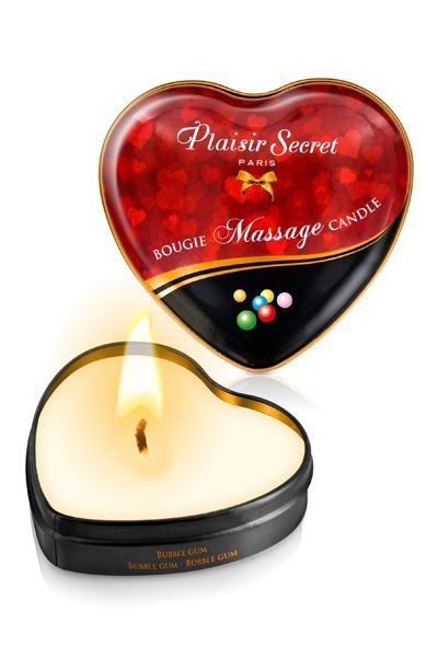 Масажна свічка серце plaisirs secrets bubble gum (35 мл) Масажна свічка серце plaisirs secrets bubble gum (35 мл)