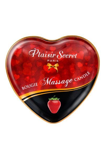 Масажна свічка серце plaisirs secrets strawberry (35 мл) Масажна свічка серце plaisirs secrets strawberry (35 мл)