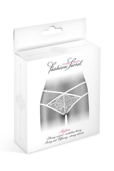 Трусики стрінги fashion secret mylene white з подвійною лінією стегна Трусики стрінги fashion secret mylene white з подвійною лінією стегна