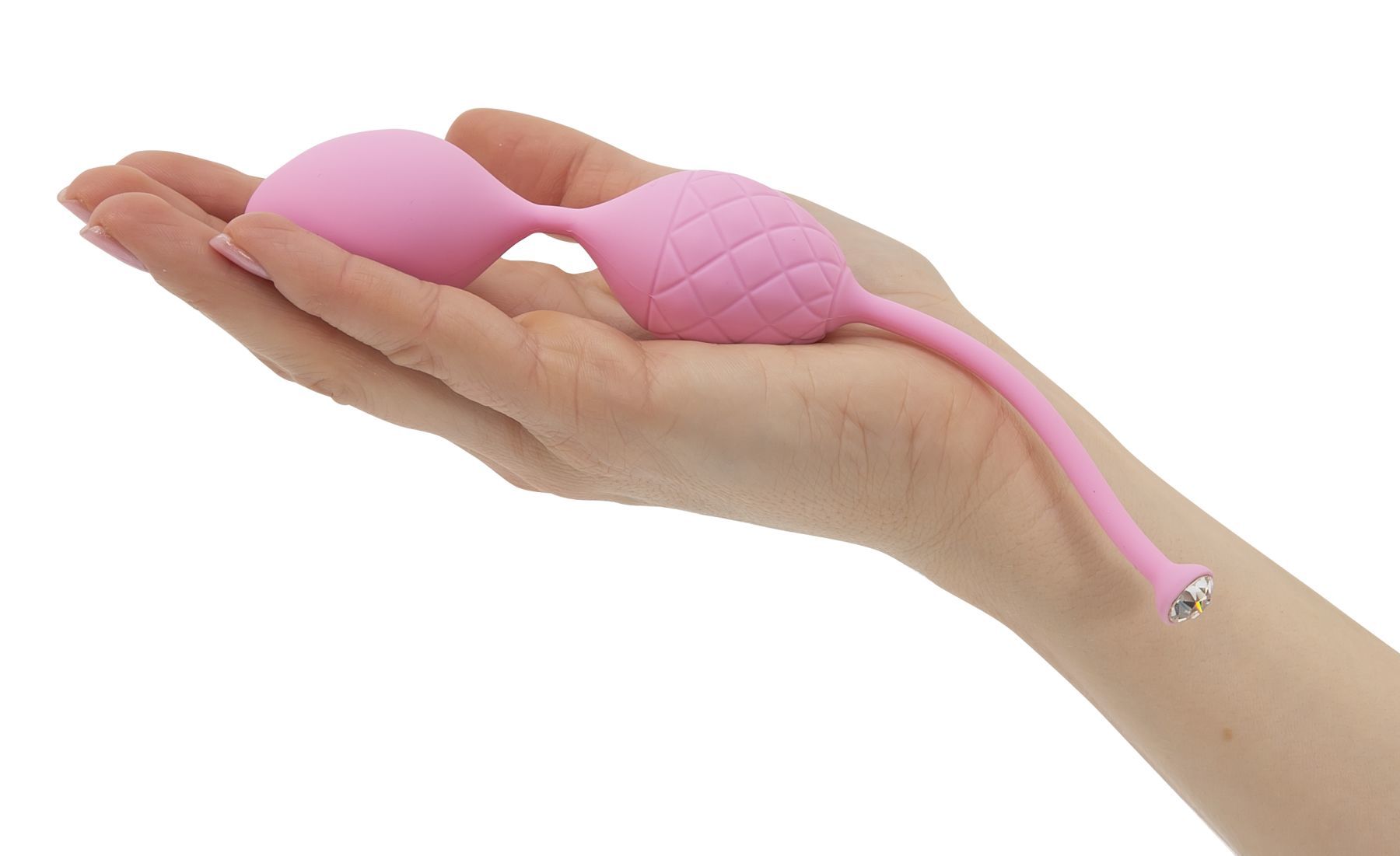 Розкішні вагінальні кульки pillow talk frisky pink з кристалом, діаметр 3,2 см, вага 49 75гр Розкішні вагінальні кульки pillow talk frisky pink з кристалом, діаметр 3,2 см, вага 49 75гр