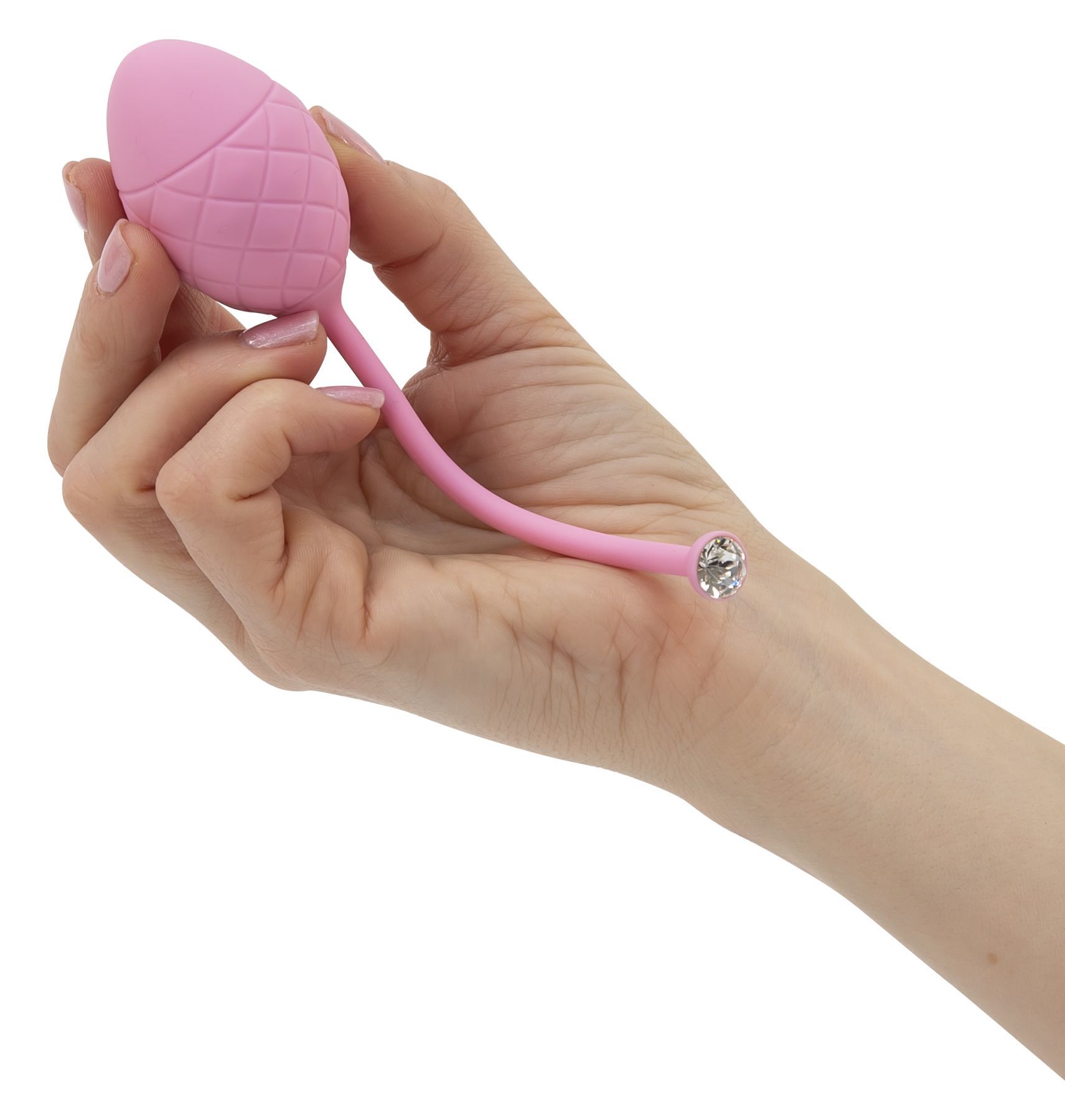 Розкішні вагінальні кульки pillow talk frisky pink з кристалом, діаметр 3,2 см, вага 49 75гр Розкішні вагінальні кульки pillow talk frisky pink з кристалом, діаметр 3,2 см, вага 49 75гр