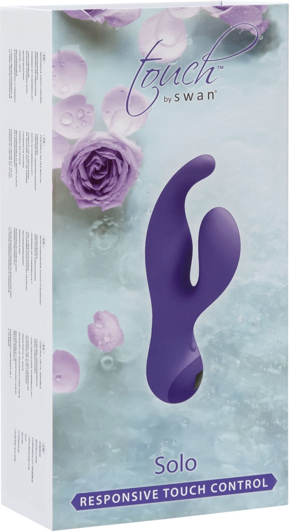 Вібратор кролик з сенсорним управлінням touch by swan solo purple, глибока вібрація, для точки g Вібратор кролик з сенсорним управлінням touch by swan solo purple, глибока вібрація, для точки g