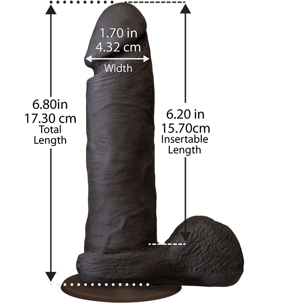 Фалоімітатор doc johnson the realistic cock 6 inch black ultraskyn, vac u lock, діаметр 4,3 см Фалоімітатор doc johnson the realistic cock 6 inch black ultraskyn, vac u lock, діаметр 4,3 см