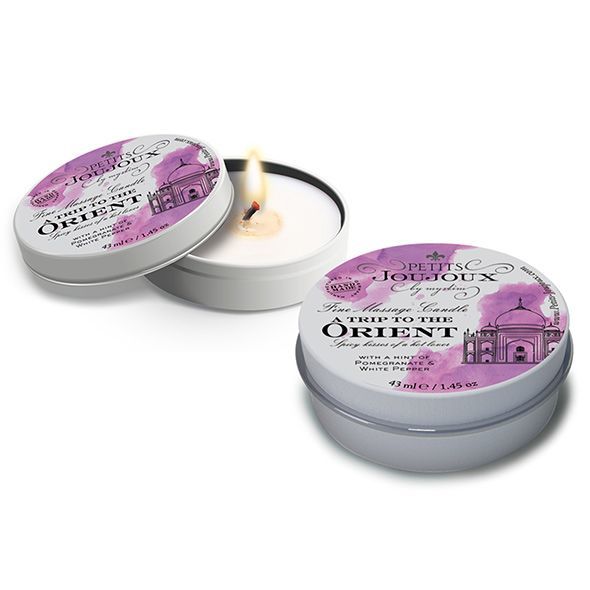 Масажна свічка petits joujoux orient pomegranate and white pepper (43 мл) з афродизіаками Масажна свічка petits joujoux orient pomegranate and white pepper (43 мл) з афродизіаками
