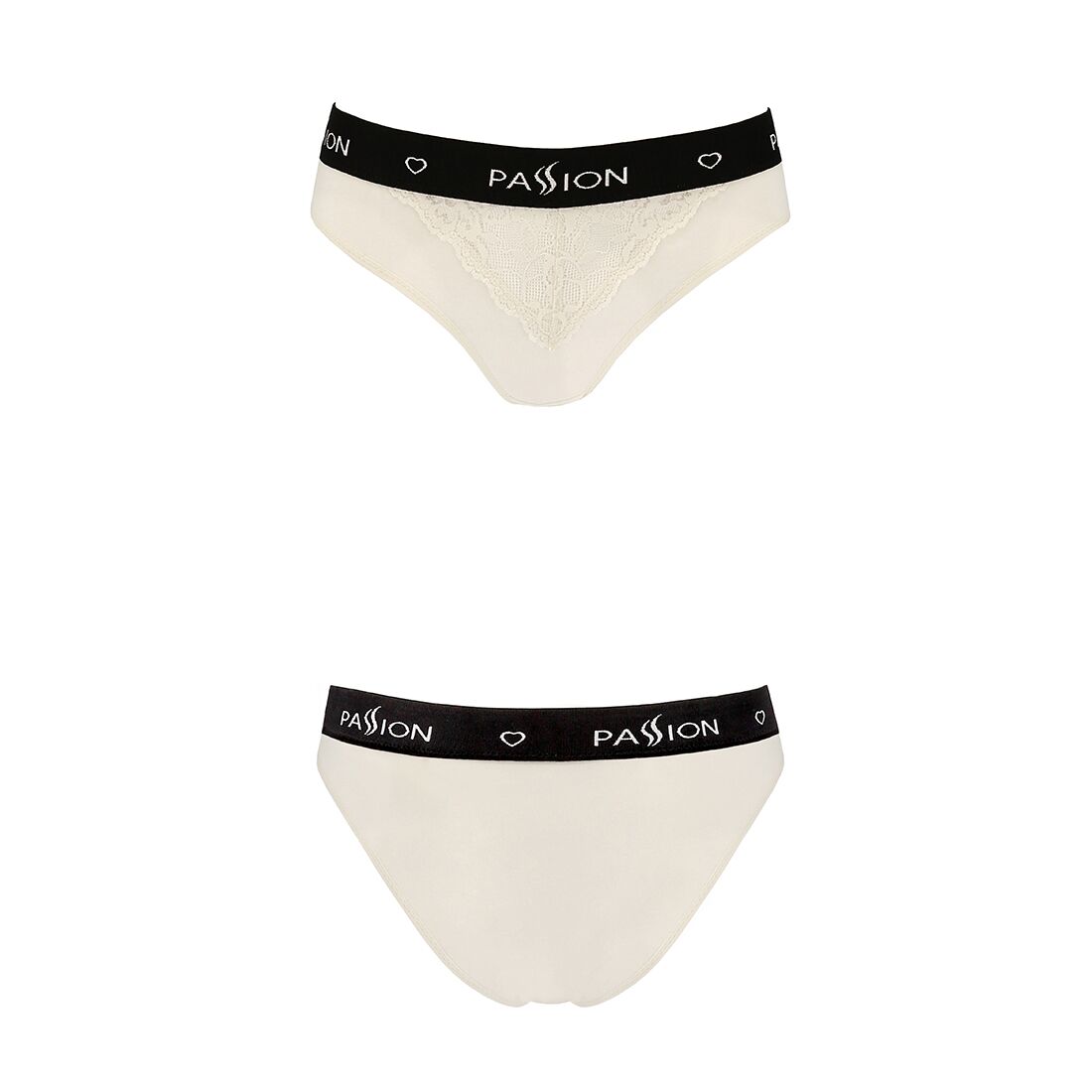 Трусики з широкою гумкою і мереживом passion ps001 panties l, ecru Трусики з широкою гумкою і мереживом passion ps001 panties l, ecru