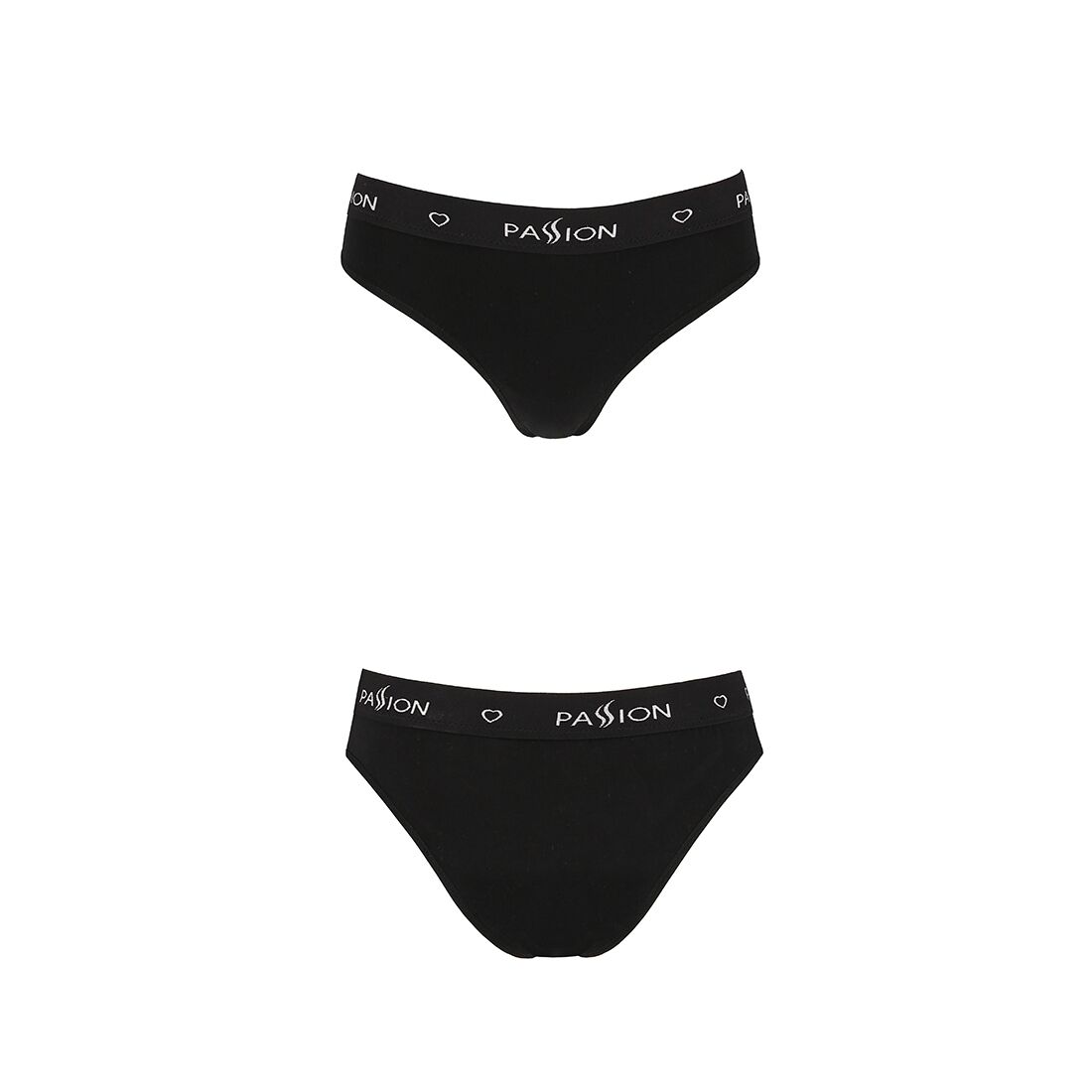 Трусики сліпи з бавовни з еластаном passion ps004 panties m, black Трусики сліпи з бавовни з еластаном passion ps004 panties m, black