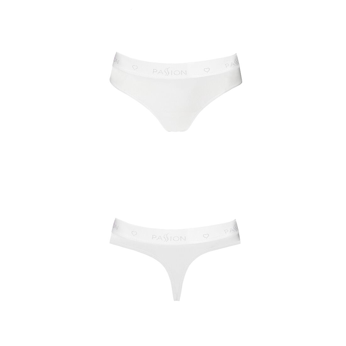 Трусики бразиліана з бавовни passion ps005 panties xl, white Трусики бразиліана з бавовни passion ps005 panties xl, white