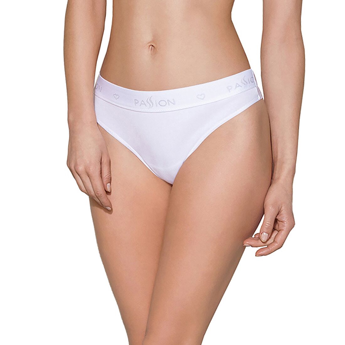 Трусики бразиліана з бавовни passion ps005 panties xl, white