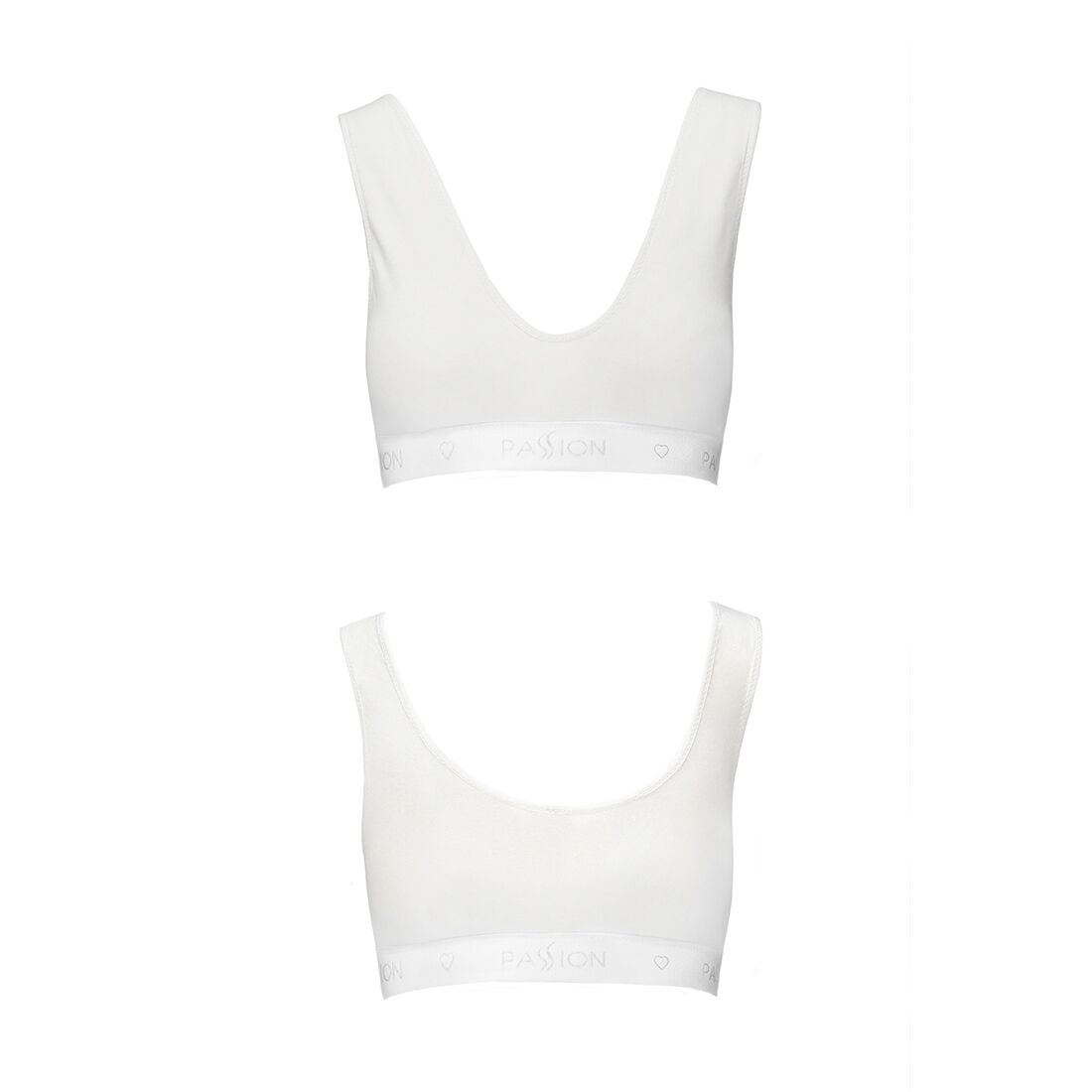 Спортивний топ з еластичної бавовни passion ps005 top xl, white Спортивний топ з еластичної бавовни passion ps005 top xl, white