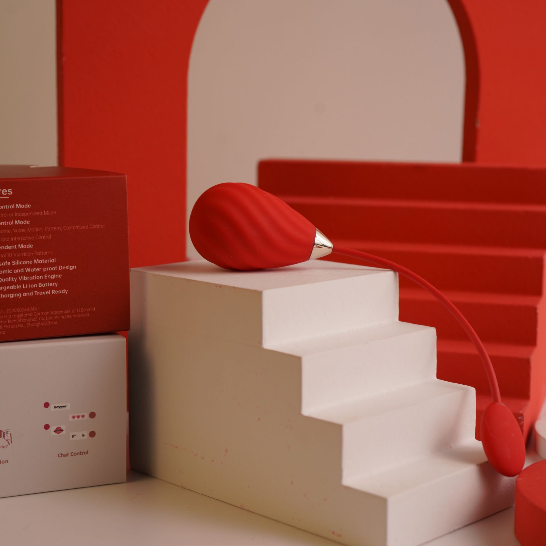 Смарт віброяйце magic motion sundae red Смарт віброяйце magic motion sundae red